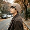 Knitted Hat Autumn and Winter Versatile Warm Plush Wool Hat Women's Outdoor Cycling Ear Protection Cold Cover Large Brim Ice Hat