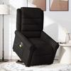 VidaXL Fauteuil de massage inclinable Noir Tissu 3303326