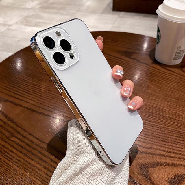 

Чехол из матового стекла для Iphone 14 Pro Max, оригинальный цвет телефона, полная защита задней крышки для Iphone 14 13 12 11 Pro For iPhone 14Pro Max белый