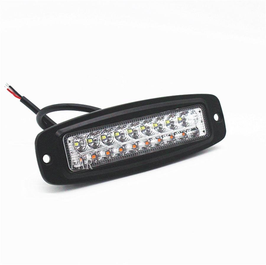 Universal 7.3 Inch 54W Dual Colors Combo Led Work Light Car Off Road Drl Fog Light