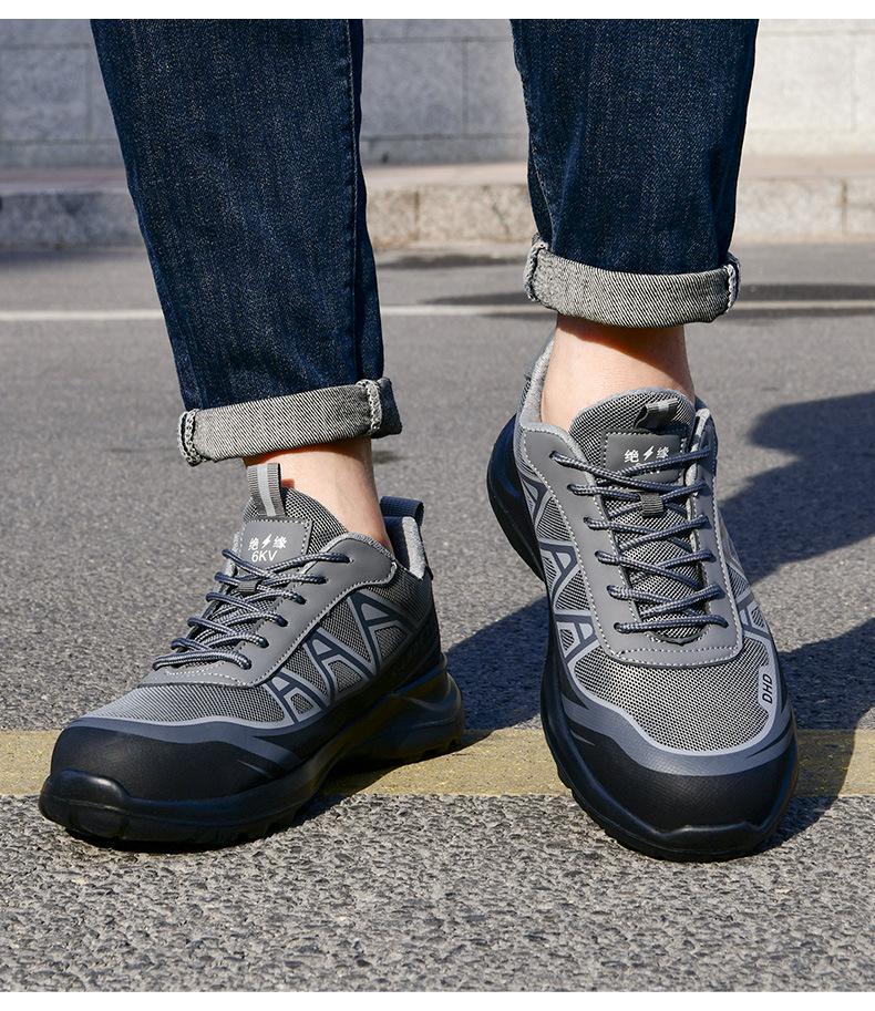 Herren Isolierte Elektriker Arbeitssicherheitsschuhe - Anti-Quetsch- & Durchtrittsichere Kunststoffkappe