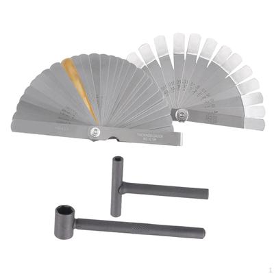 Feeler Gauge Tool Double Marked for Thickness/Wide Sizes Automotive Metal Metric Measurement