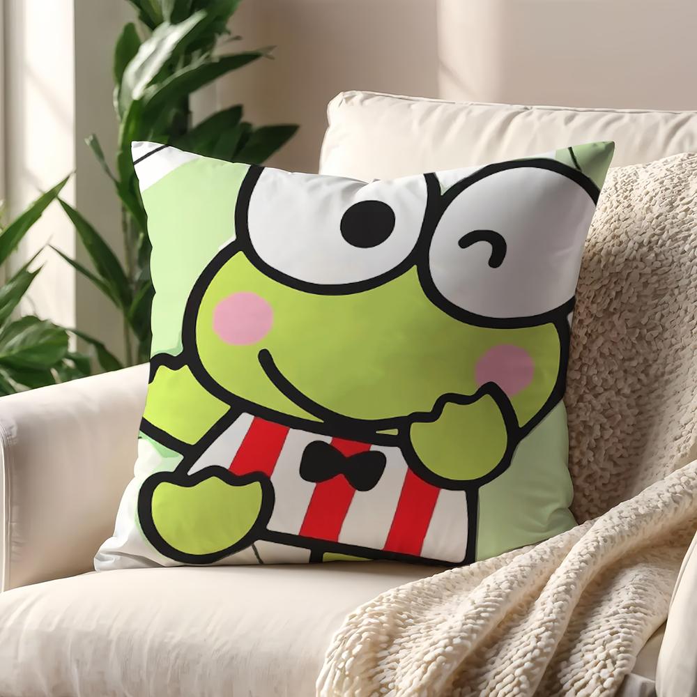 KKeroppi Cute cushion cover For Pillow Printing Sofa Decoration Home Car Room Coffee Shop Office Nordic Simplicity