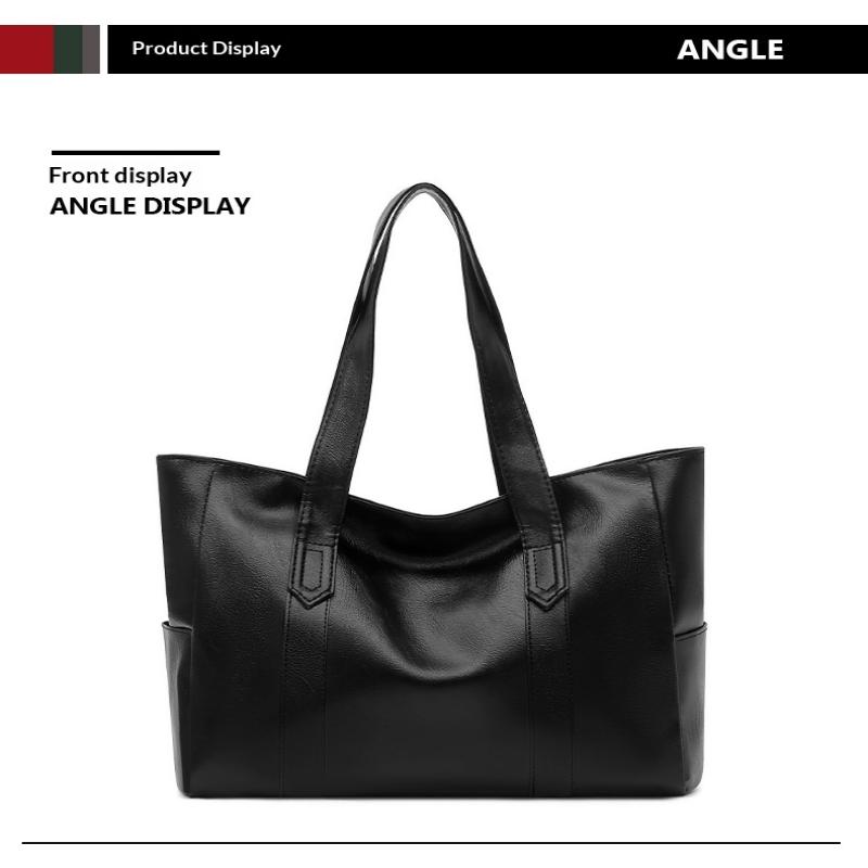 2026  Women'S Large Capacity Tote Bag Soft Leather Shoulder Bag Crossbody Bag Handbag