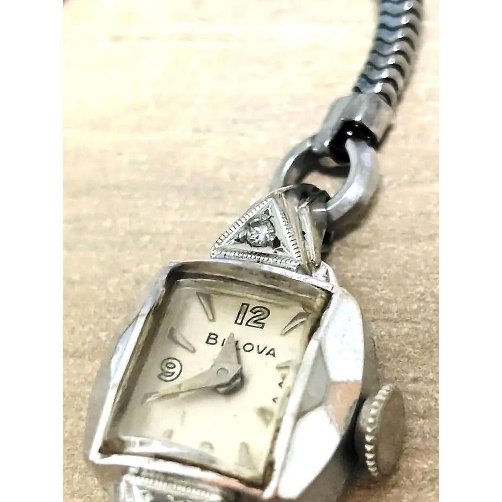 Used BULOVA 10K GOLD FILLED Antique Watch Diamond
