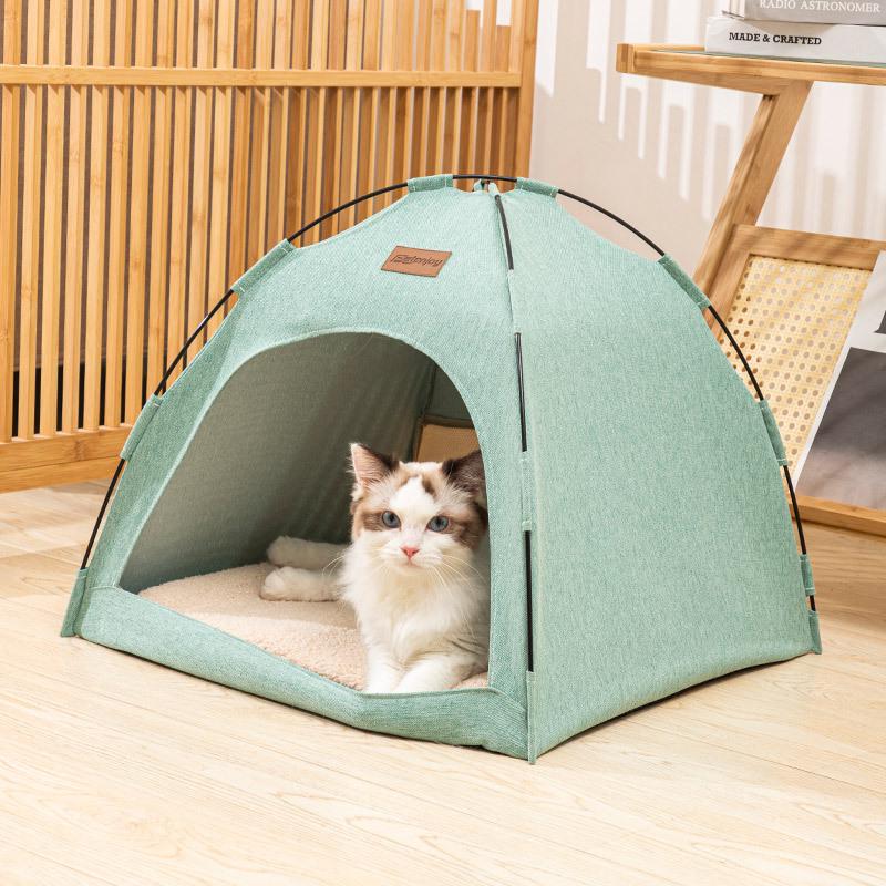 All-Season Enclosed Warm Cat Tent Bed