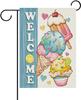 Dyrenson Welcome Summer Ice Cream Decorative Garden Ag, Sweet Popsicle Love Hearts Yard Outside Home Decoration, Farmhouse