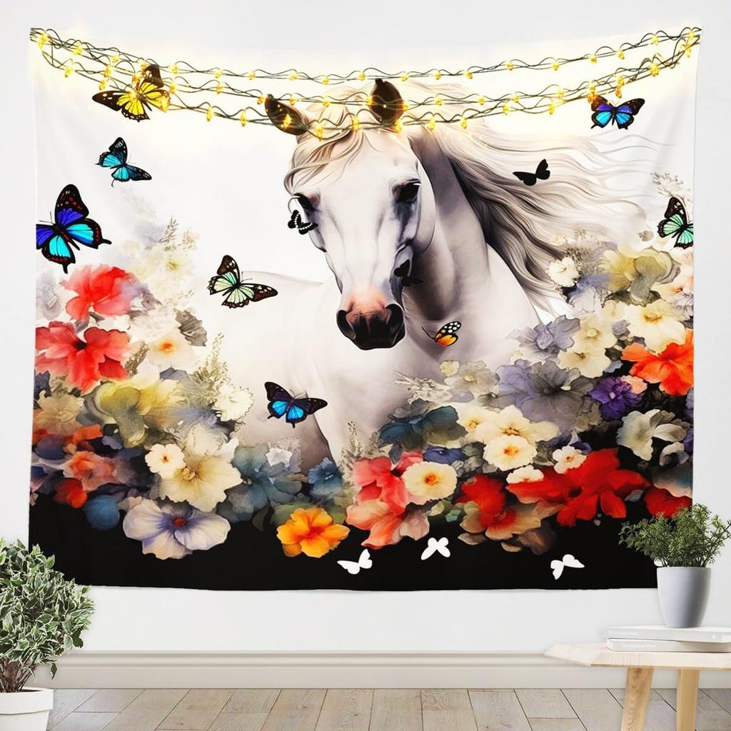 Western Wall Hanging Boho Aztec Wall Tapestry Kids Boys Girls Cowboy Cowgirl Horse Dreamcatcher Tapestry Luxury Southwestern