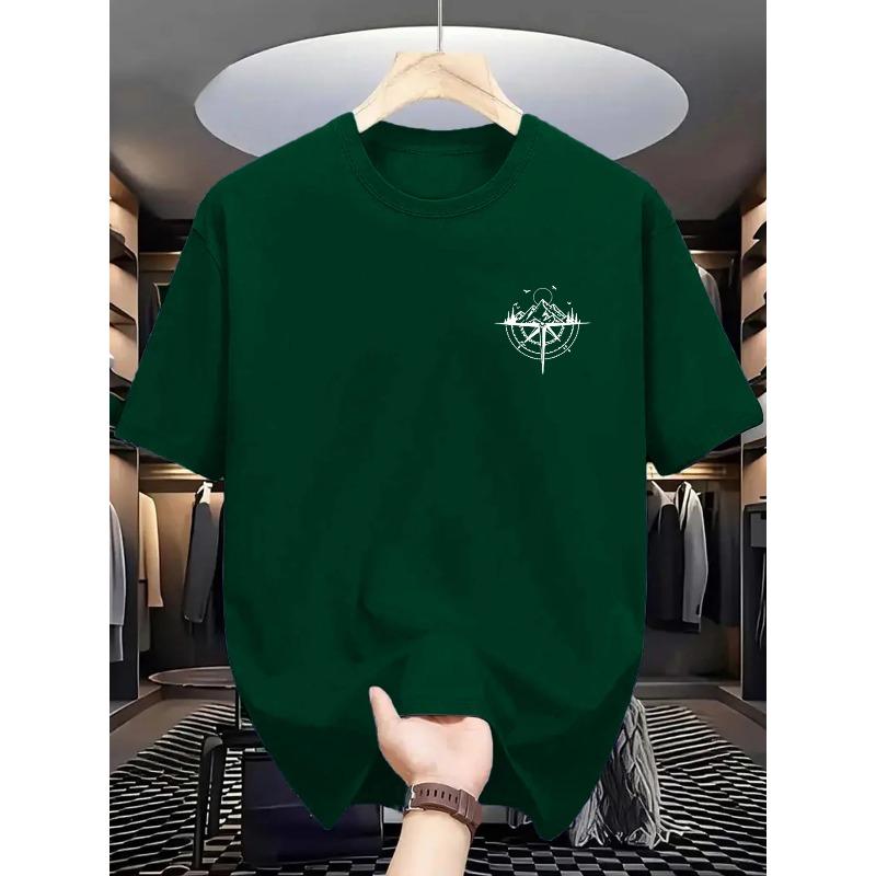 Comfortable Versatile Top Fashionable Loose Short Sleeve Simple T-Shirts Men’s