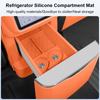 Car Silicone Refrigerator Storage Box For Lynk & Co 900 2025 Waterproof Non-slip Tray Storage Fixed Silicone Pad Auto Interior