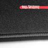 LESAILES High-Density Fiber Fine Surface Professional Gaming Mouse Pad, Medium-Sized Edge-Locked Computer Desk Mat, Red And Black, 300*250*4mm