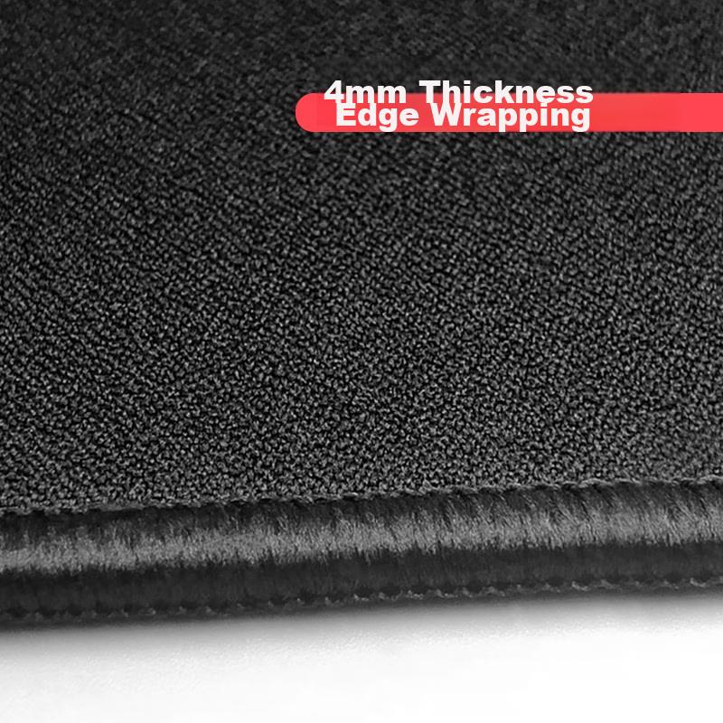 LESAILES High-Density Fiber Fine Surface Professional Gaming Mouse Pad, Medium-Sized Edge-Locked Computer Desk Mat, Red And Black, 300*250*4mm