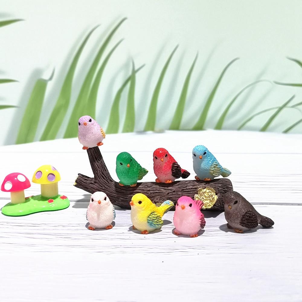 Model Little Birds Dollhouse DIY Home Decor Fairy Garden Decor Miniature Figurines Micro Landscape