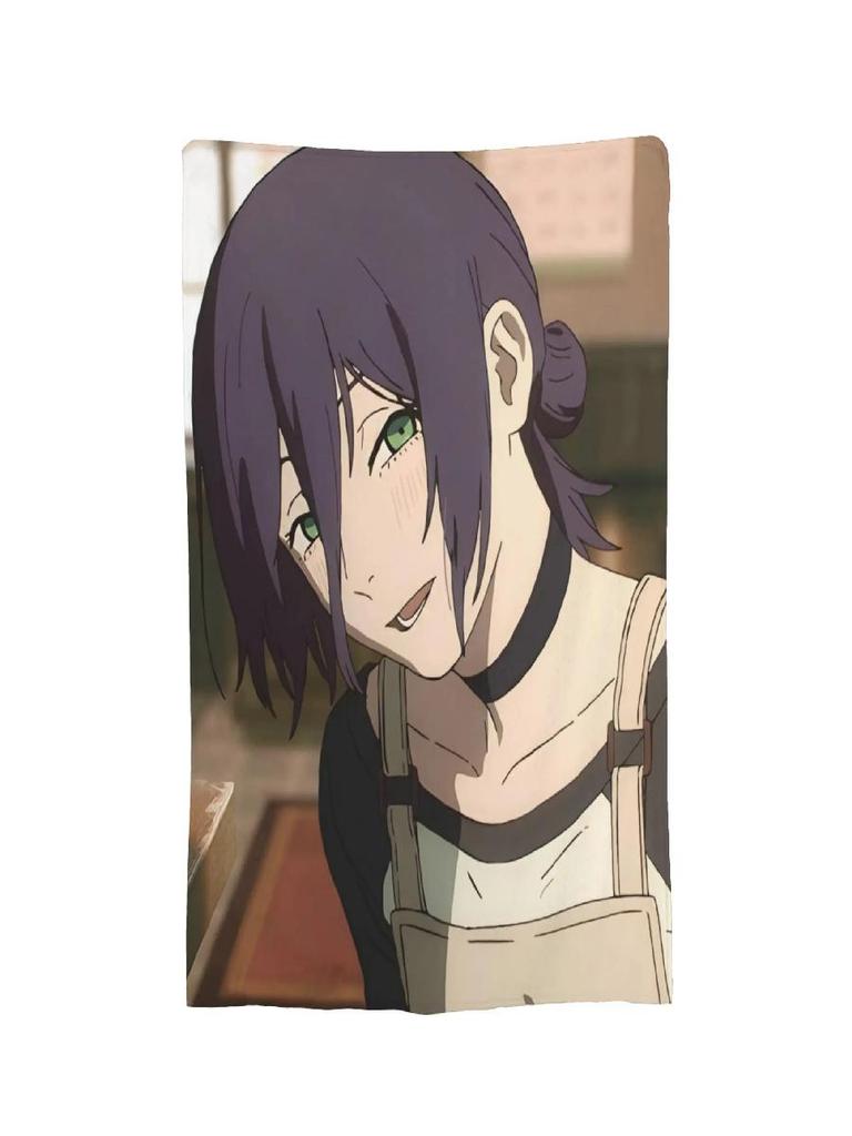 ChainsawsMan Reze Fleece Blanket Soft Warm Anime Movie Throw Blanket for Home Living Room Dorm Gift