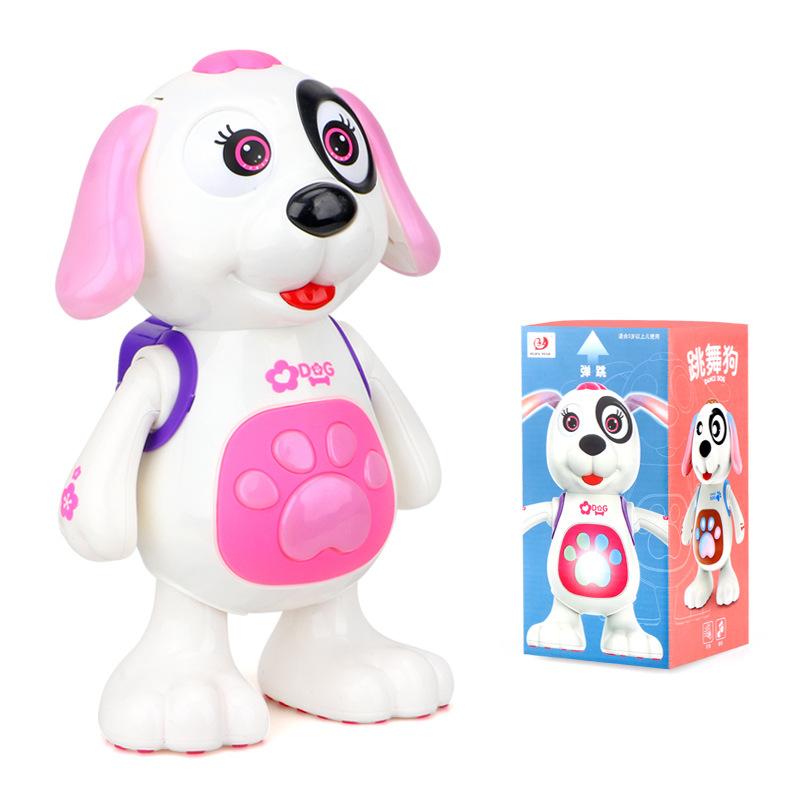 

Happy dancing dog, sound and light bouncing walking fun, children s electric toys