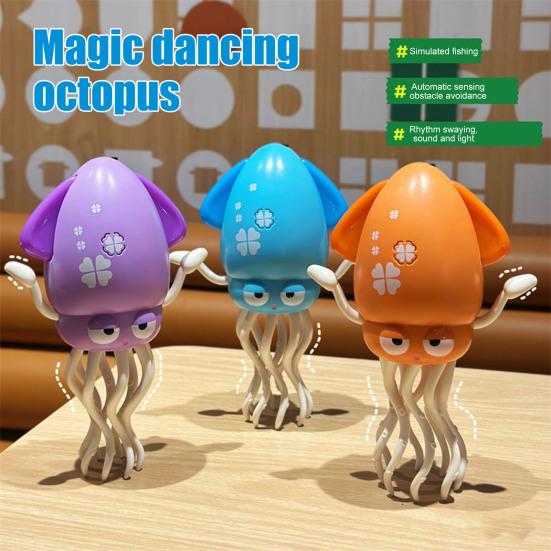 Dancing Octopus Toy with LED Lights Music Obstacle Avoidance Octopus