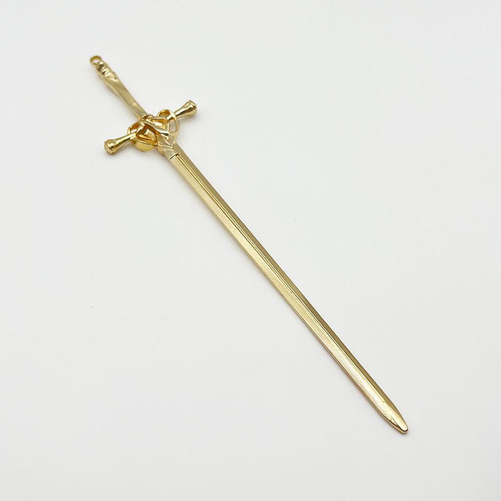 Personalized Metal Sword Women's Hairpin Hair Clip Creative Hair Stick Dly Punk Style Hair Style Design Accessory Festival Gifts