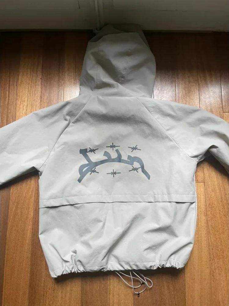 ZYLLO Streetwear Y2k Tepláková bunda Retro Klasický Potisk Větrovka na Zip Mikina s Kapucí Pánská Dámská Móda Harajuku Bomber Bunda Topy