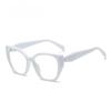 Anti Blue Light Computer Glasses, Women's Glasses with Large Frames, Personalized, Fashionable, Luxurious Glasses, Flat Lenses