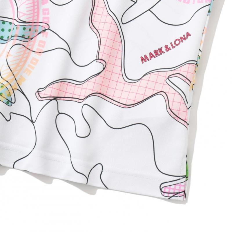 Mark   Lona W Gn Camo Graphic Print Ss Polo  Ls2ix03f 