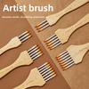Multi-tooth Pen Comb Multifunctional Watercolor Acrylic Gouache Wood Handle Flat Peak Artist Paint Brush