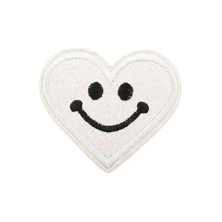 12-Color Gypsy Smiley Face Patch Sticker Computer Embroidery Love Embroidery Cloth Sticker Bag Decoration Patch Embroidery Chapter Boy