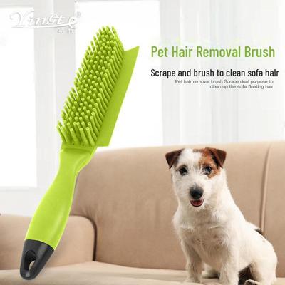 Pet Hair Removal and Massage Brush for Sofa, Clothing, and Dog Bath