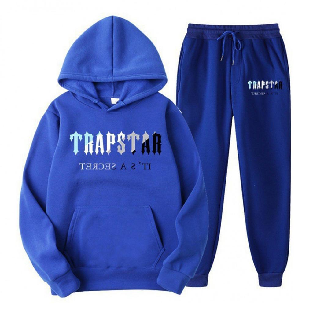 Women's Hooded Athletic Tracksuit Unisex Two-Piece Running Clothing Long Sleeve Pullover Hoodie Sweatshirt + Track Pants Set