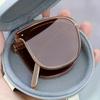 1 Piece of Women's Rose Gold Lightweight and Fashionable Folding Sports Eyeglasses with Decorative Lenses and Protective Box