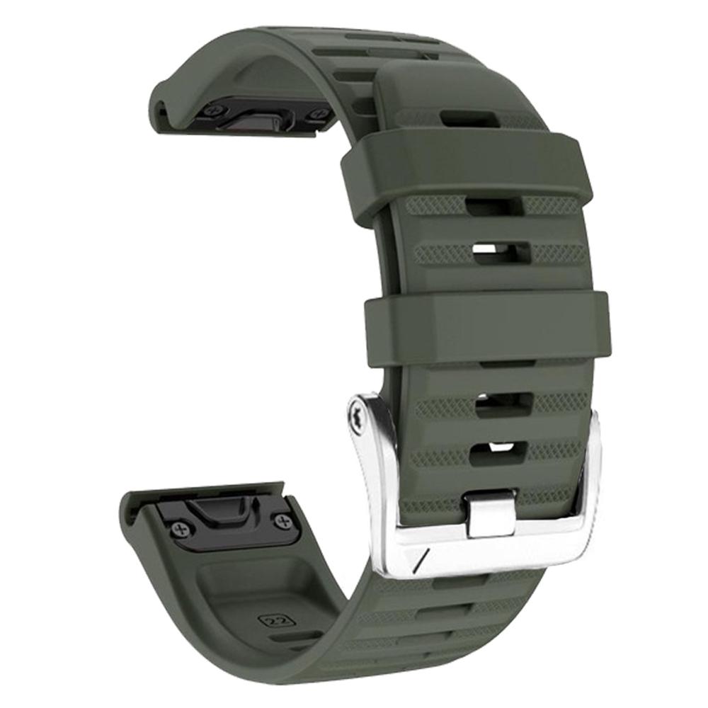 Watch Band for Garmin Forerunner 965/955/945/935 Soft Silicone Strap Bracelet with Silver Buckle