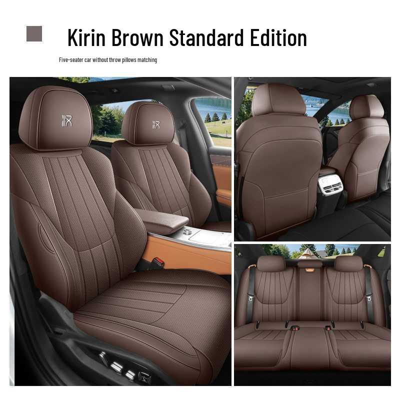 All-Season Leather Seat Covers for BYD Han L 2025 Model - Universal Fit
