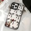 Spiegel Handyhülle für iPhone 15 11 13 14 für 15 16 Pro Max 12 13 16 Pro Wolke Blume und Tier Niedlicher Stil Handyhülle