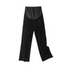 Maternity Plus Velvet Wide-Leg Pants for Spring, Autumn, and Winter - Belly Support and Casual Wear