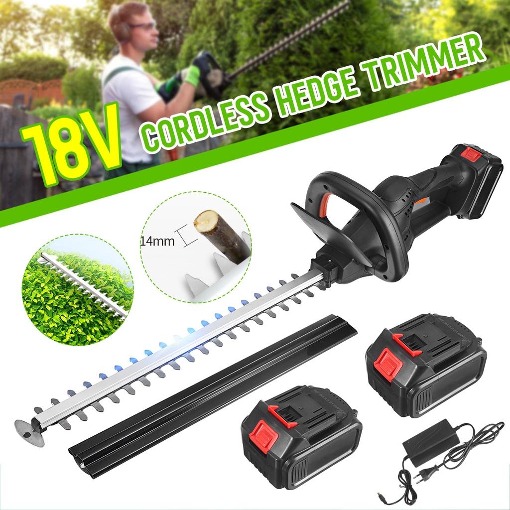 Hedge Trimmer Brushless Cordless Hedge Trimmer Batteries 18V Dual Action Pruning Saw Hedge Cutter Rotating Handle Tools