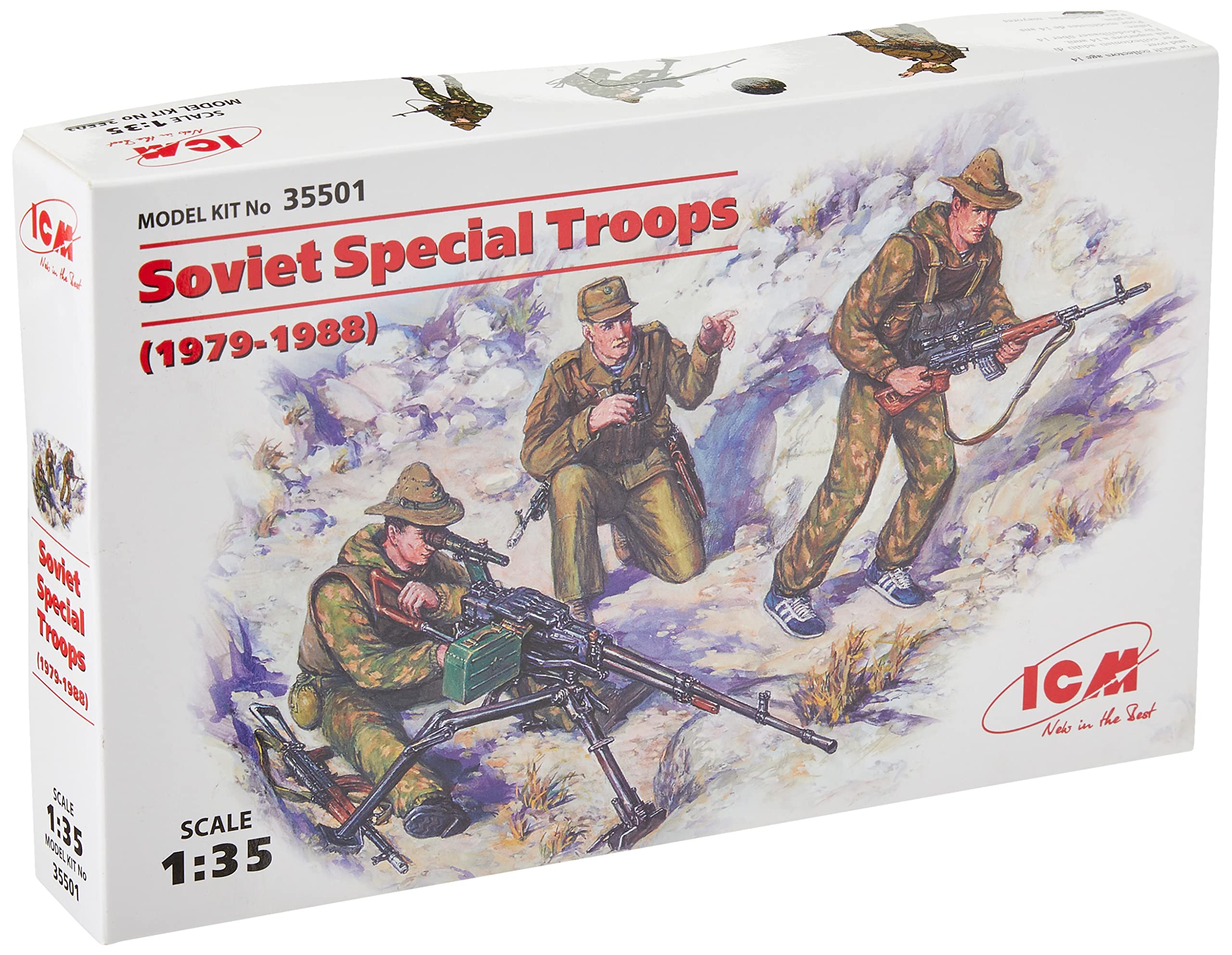 

ICM Современные советские спецназовцы Афганистан Пластиковая модель 35501 1/35 1979-1988