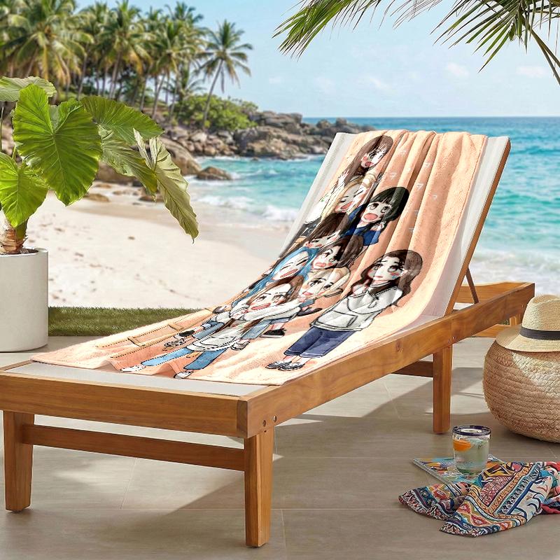 Twice Fashion Beach Towel: Ideal for Summer Adventures Soft, absorbent and quick drying suitable for swimming and bathing