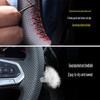 For Toyota Hilux Fortuner 2015 2016 2017-   Car Steering Wheel Cover ized Diy Manual Sewing Microfiber Leather