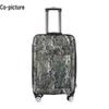Retirement Commemorative Camouflage Rolling Suitcase