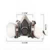 Paint Spraying 6200 Dust Gas Respirator Mask 15in1 Half Face Reusable Safety Gear for Construction DIY Projects