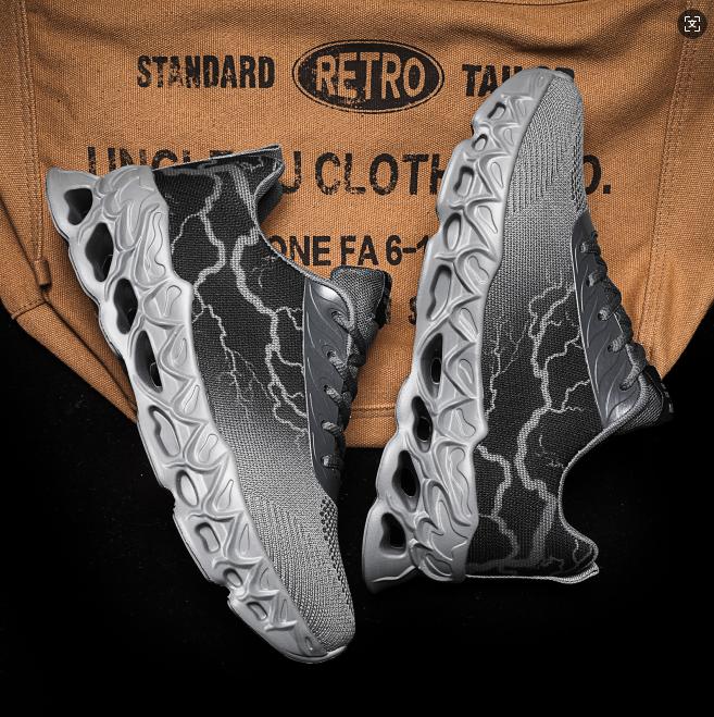 

YRZL Men Walking Shoes Fashion Sneakers for Men Breathable Mesh Running Shoes Non Slip Lightweight Sport Shoes Casual Trainers 39