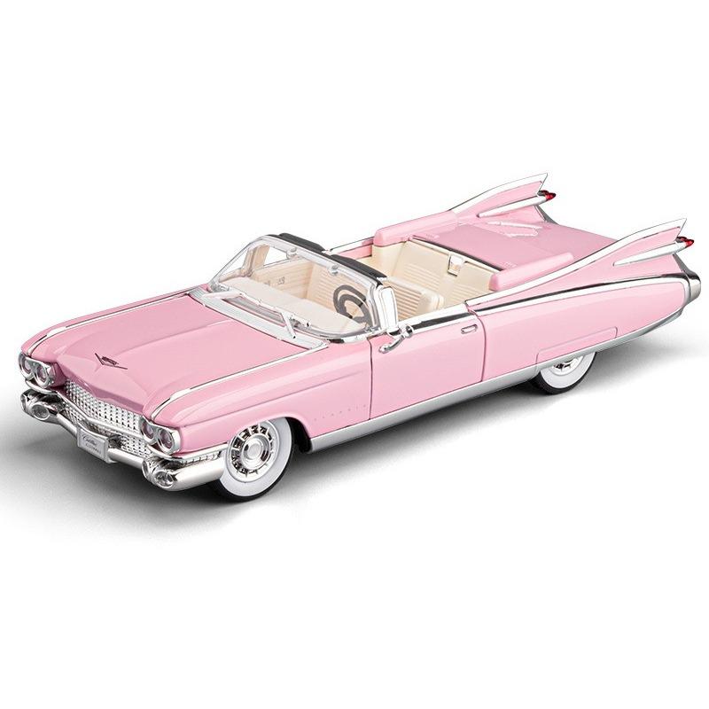 1/24 Cadillac Eldorado 1959 Alloy Sports Car Model Metal Die Cast Sound and Light Pull Back Boy Gift Ornament Halloween Toys