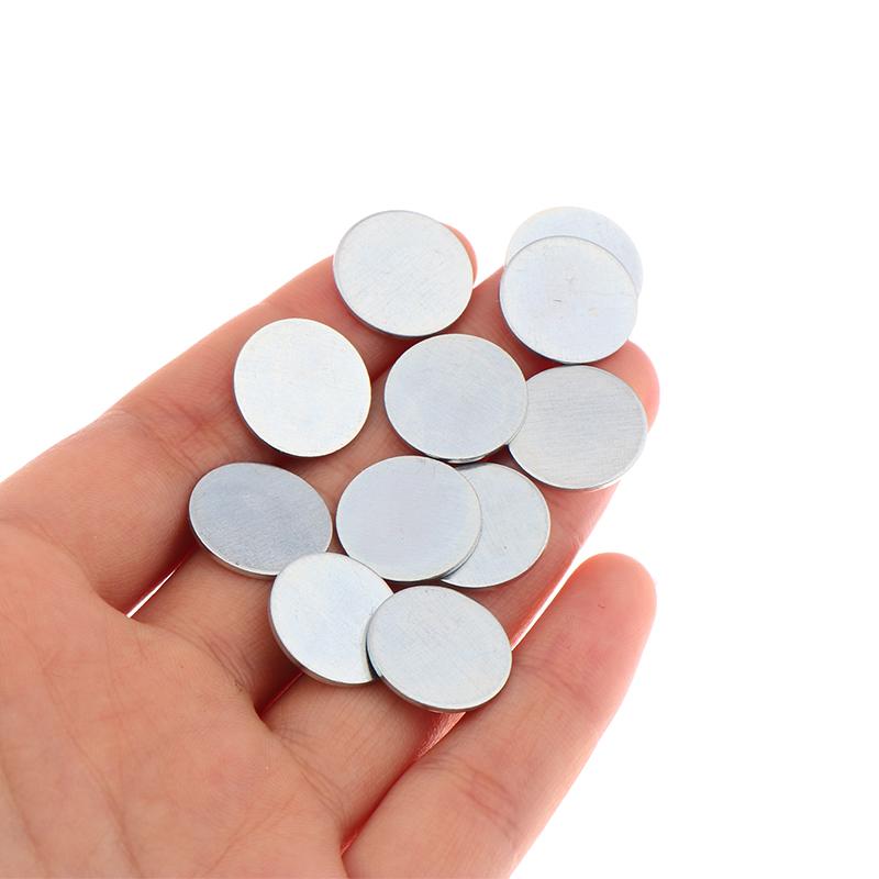 50/100 ks Ultratenký kulatý pozinkovaný plech pro DIY ruční výrobu doplňků