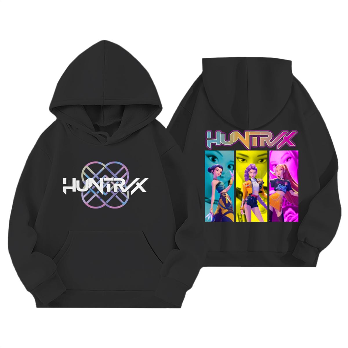 

Kpop Demon Hunters Hoodies for Women Men K-pop Printed Sweatshirt Fashion Streetwear New Movie Fashion Casual Tops XS чорний