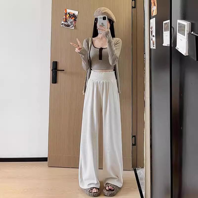 Maternity pants autumn new wide-leg pants outer wear belly support trousers do not restrain the stomach spring and autumn casual pants autumn wear
