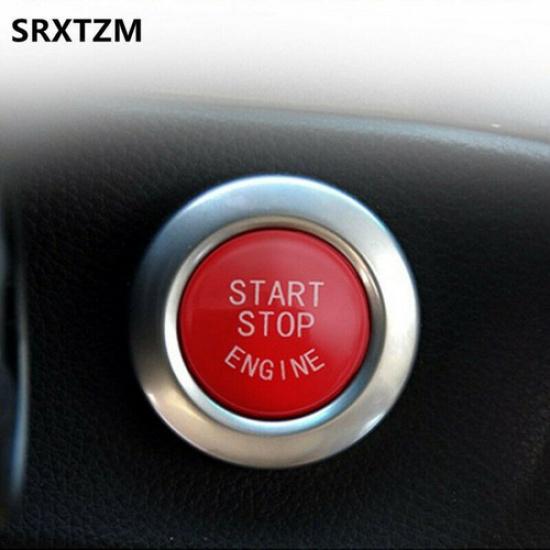 Gloss Red Start Stop Ignition Button Cover For BMW E70 E90 E92 3 Series 5 Series