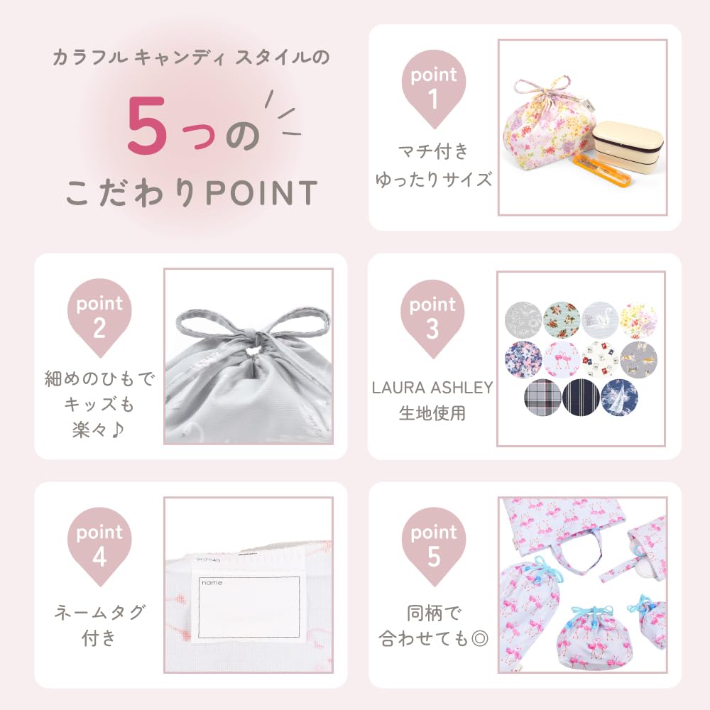 LAURA CANDY STYLE Stahovací obědový box pro dívky a Zahradní N3486400 ASHLEY/BAREVNÝ Taška, Střední, S klínkem, Stylový, Roztomilý, Dětský, Ena's