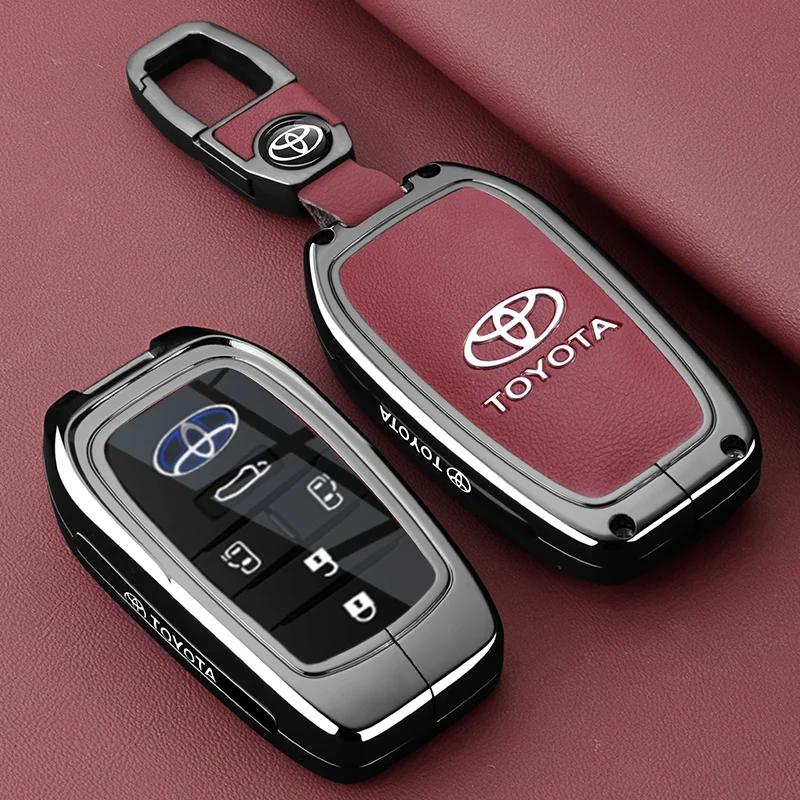 Key Fob Cover Case Compatible with 2025 2024 Toyota Sienna Highlander Corolla Crown Venza RAV4 Tacoma Fortuner Land Cruiser