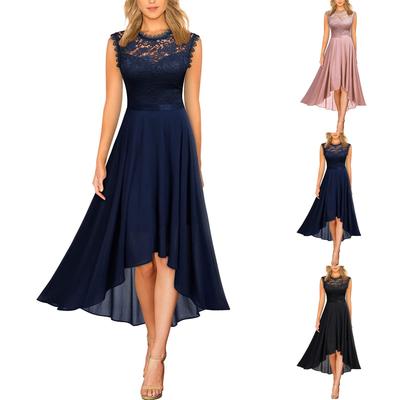 Fashionable Women's Waist Dress Evening Lace Dress
