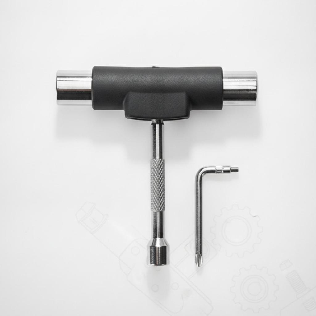 Skateboard T Tool Universal with Hex Key Long-Lasting
