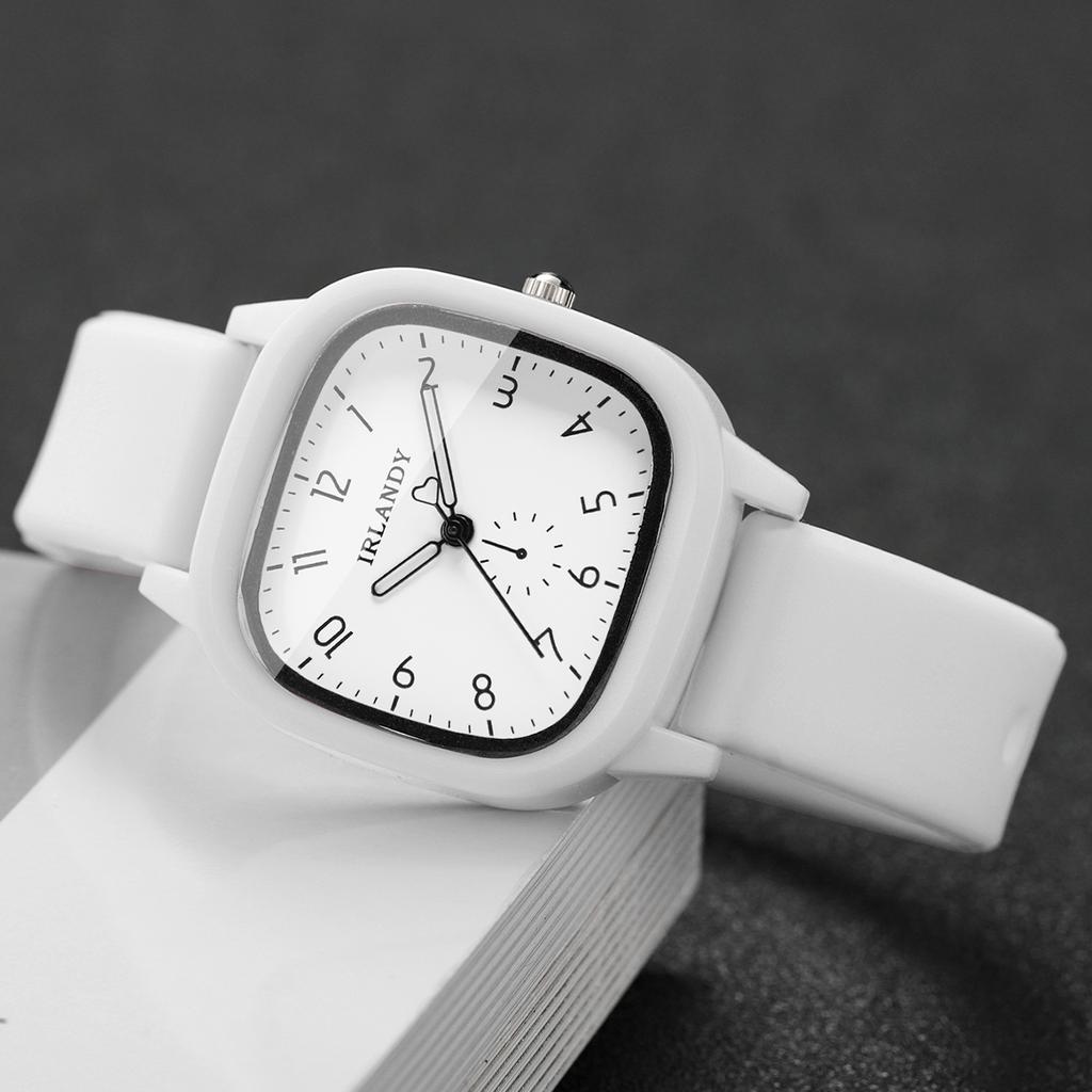 Xiaomi Fashion Silicone Strap Women Quartz Watch Simple Square Arabic Dial Ladies Wristwatches Reloj Mujer Girls Clock (Without Box)